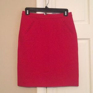 LOFT red pencil skirt
